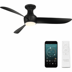 Modern Forms FH-W2203-52L-MB Corona Matte Black LED Interior / Exterior 52" Home Ceiling Fan
