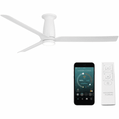 Modern Forms FH-W2502-52L-MW Smooth Contemporary Matte White LED 52" Indoor / Outdoor Ceiling Fan