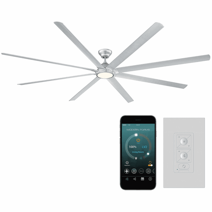 Modern Forms FR-W1805-120L-TT Hydra Titanium LED Indoor / Outdoor 120" Home Ceiling Fan