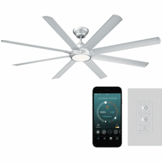 Modern Forms FR-W1805-80L-TT Hydra Titanium LED Indoor / Outdoor 80" Ceiling Fan