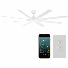 Modern Forms FR-W1805-96L-MW Hydra Matte White LED Indoor / Outdoor 96" Ceiling Fan