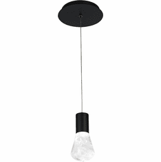 Modern Forms PD-40106-BK Plum Contemporary Black LED Mini Hanging Light