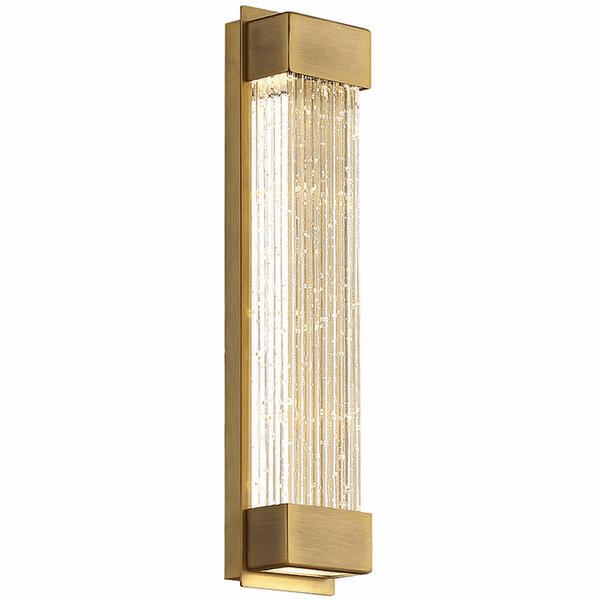 Modern Forms WS-58814-AB Tower Aged Brass LED Sconce Lighting