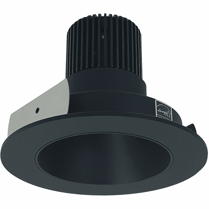 Nora NIO-4RNDCXBB Iolite Modern Black LED 4" Round Reflector Down Lighting Insert