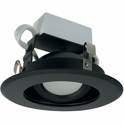 Nora NLCBC-469BB Cobalt Modern Black LED 4" Cobalt Adjustable LED Retrofit