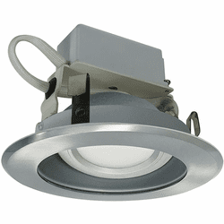Nora NLCBC-469HZN Cobalt Modern Haze / Natural Metal LED 4" Cobalt Adjustable LED Retrofit