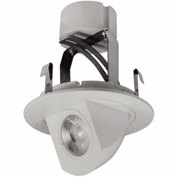 Nora NLCBC-470W Cobalt Contemporary White LED 4" Cobalt Round Adjustable Elbow LED Retrofit