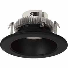 Nora NLCBC2-451TWBB/10 Cobalt Contemporary Black LED 4" Click Round Retrofit Reflector Down Lighting Insert