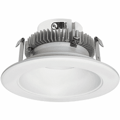 Nora NLCBC2-451TWMPW/10 Cobalt Modern Matte Powder White LED 4" Click Round Retrofit Reflector Recessed Light Insert