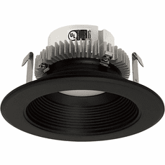 Nora NLCBC2-452TWBB/10 Cobalt Contemporary Black LED 4" Click Round Retrofit Baffle Recessed Lighting Insert