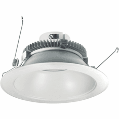 Nora NLCBC2-651TWMPW/10 Cobalt Contemporary Matte Powder White LED 6" Click Round Retrofit Reflector Down Lighting Insert