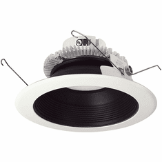 Nora NLCBC2-652TWBW/10 Cobalt Modern Black / White LED 6" Click Round Retrofit Baffle Recessed Light Insert