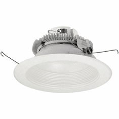 Nora NLCBC2-652TWWW/10 Cobalt Modern White LED 6" Click Round Retrofit Baffle Recessed Light Insert