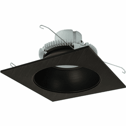Nora NLCBC2-653BZBZ Cobalt Bronze LED 6" Click LED Retrofit Square Reflector w/ Round Aperture