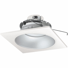 Nora NLCBC2-653TWHZW/10 Cobalt Contemporary Haze / White LED 6" Click Square Retrofit Reflector with Round Aperture Recessed Light Insert