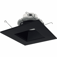 Nora NLCBC2-656TWBB/10 Cobalt Modern Black LED 6" Click Square Retrofit Reflector with Square Aperture Recessed Lighting Insert