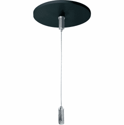 Nora NLIN-CCB L-Line Direct Contemporary Black 8' Aircraft Mounting Kit for L-Line Direct Series