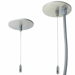 Nora NLIN-PCCA Modern L-Line LED Linear Direct Pendant & Power Mounting Kit (aircraft + power cord canopy & aircraft canopy)