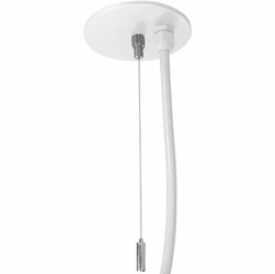 Nora NLIN-PCCW L-Line Direct Contemporary Black 8' Pendant & Power Mounting Kit for L-Line Direct Series