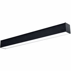 Nora NLINSW-2334B L-Line Contemporary Black LED 2' Direct Linear Flush Mount Lighting