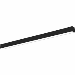 Nora NLINSW-8334B L-Line Contemporary Black LED 8' Direct Linear Ceiling Light Fixture
