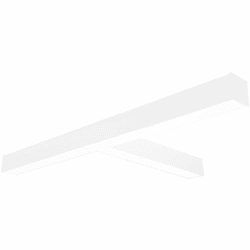 Nora NLINSW-T334W L-Line Modern White LED "T" Shaped Direct Linear Overhead Lighting