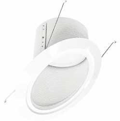 Nora NLRS-612L1TWW Modern White LED 6 Inch Sloped Baffle Down Lighting Insert
