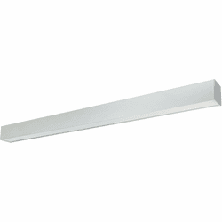 Nora NLUD-4334A L-Line Indirect / Direct Contemporary Aluminum LED 4ft Linear Ceiling Pendant Light / Bathroom Light