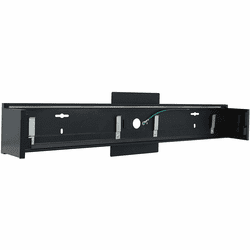 Nora NLUD-8WMB L-Line Indirect / Direct Modern Black 8' Wall Mount Kit