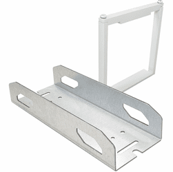 Nora NLUD-PMCW L-Line Indirect / Direct Contemporary White Bracket for Pendant Mounted Daisy Chain