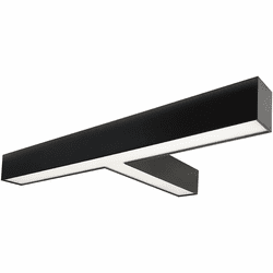 Nora NLUD-T334B L-Line Indirect / Direct Modern Black LED Pendant Lighting / Bath Sconce