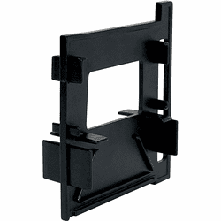 Nora NLUD-WMCB L-Line Indirect / Direct Modern Black Bracket for Wall Mounted Daisy Chain