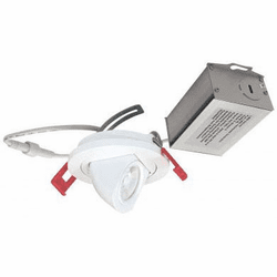 Nora NM2-2R27050MPW Modern Matte Powder White 2" M2 LED Recessed Light Mini Elbow Downlight