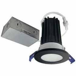 Nora NM2-2RDCS85BB Contemporary Black 2" M2 Recessed LED Lighting Mini Recessed Downlight