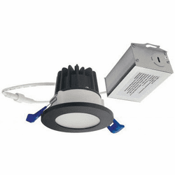 Nora NM2-2RDCSBB Contemporary Black 2" M2 LED Pot Light Mini Recessed Downlight