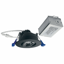 Nora NM2-2RG40BB Contemporary Black 2" M2 LED Recessed Downlight Mini Recessed Gimbal