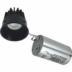 Nora NM2-2RTLDC60BB M2 Modern Black LED 2" Round Trimless Recessed Lighting Insert