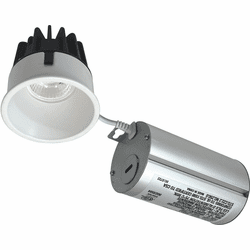 Nora NM2-2RTLDC60MPW M2 Contemporary Matte Powder White LED 2" Round Trimless Recessed Lighting Insert