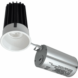 Nora NM2-2RTLDC85MPW M2 Modern Matte Powder White LED 2" Round Trimless Down Lighting Insert