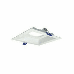 Nora NM2-MLS1MPW Contemporary Recessed Lighting Matte Powder White MLS 1-Lamp Plate for 2" M2 Mini Recessed Series