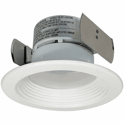 Nora NOX-432WW Onyx Modern White LED Retrofit 4" Round Baffle