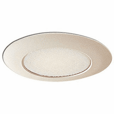 Nora NP-322 Modern White 6 Inch Albalite Lens w/ Plastic Can Light Trim & Bracket