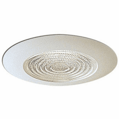 Nora NP-323 Modern White 6 Inch Fresnel Lens w/ Plastic Recessed Lighting Trim & Bracket