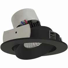 Nora NPR-4RCBB Pearl Contemporary Black LED 4" Pearl Round Adjustable Cone LED Retrofit