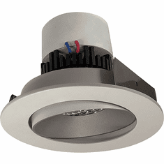 Nora NPR-4RCHW Pearl Modern Haze / White LED 4" Pearl Round Adjustable Cone LED Retrofit