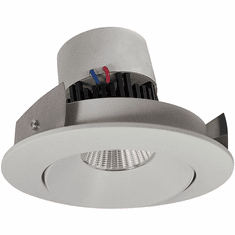 Nora NPR-4RCWW Pearl Modern White LED 4" Pearl Round Adjustable Cone LED Retrofit