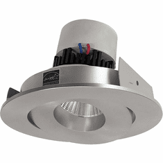 Nora NPR-4RGNN Pearl Contemporary Natural Metal LED 4" Pearl Round Adjustable Gimbal LED Retrofit