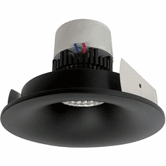 Nora NPR-4RNBBB Pearl Modern Black LED 4" Pearl Round Bullnose LED Retrofit