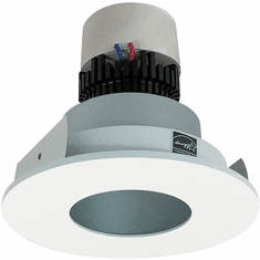 Nora NPR-4RPHHZMPW Pearl Contemporary Haze / Matte Powder White LED Retrofit 4" Round Pinhole Non-Adjustable Trim