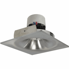 Nora NPR-4SNBNN Pearl Contemporary Natural Metal LED Retrofit 4" Square Bullnose Regress Non-Adjustable Trim